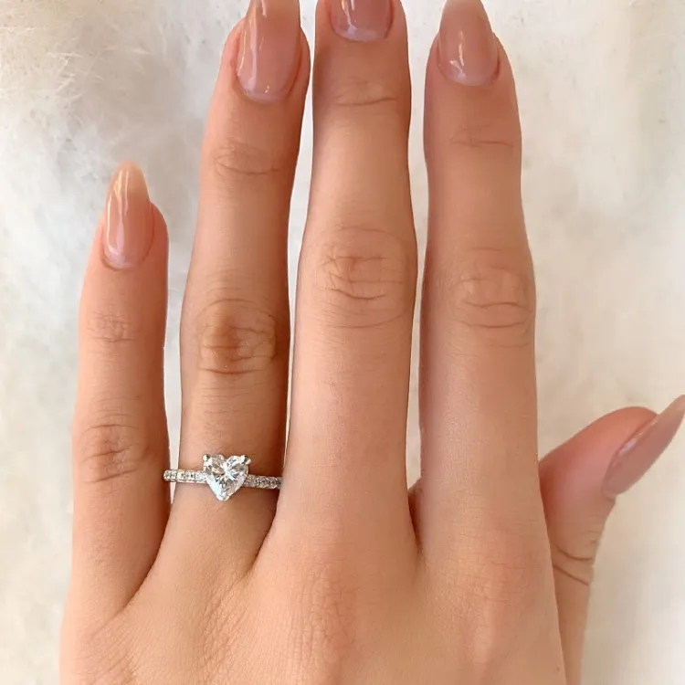 silver ring i rhodinerat silver
