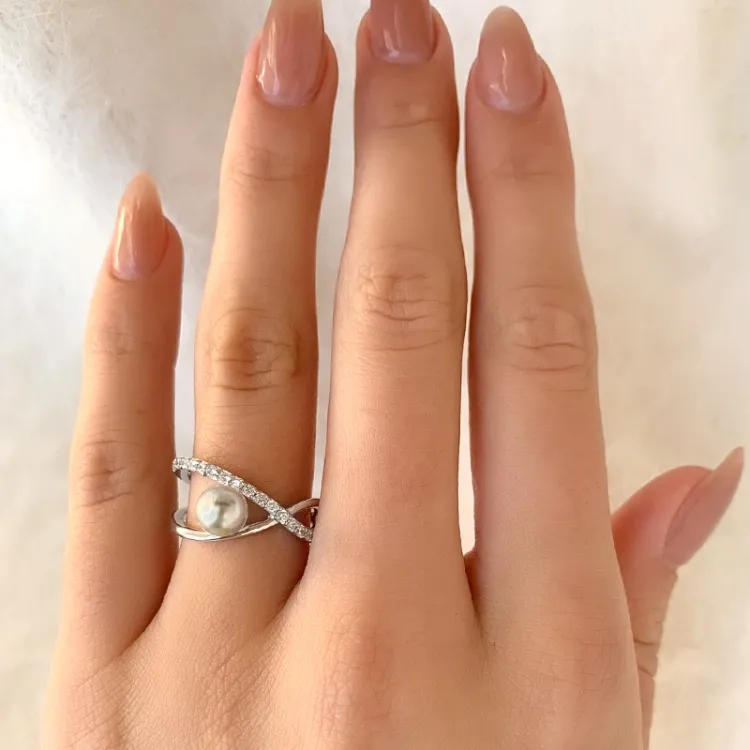ring i rhodinerat silver
