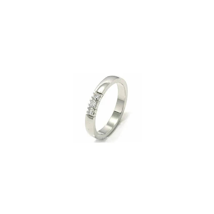 alliancring i 14  karat vitguld 0,05 ct