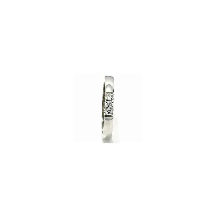 alliancring i 14  karat vitguld 0,05 ct
