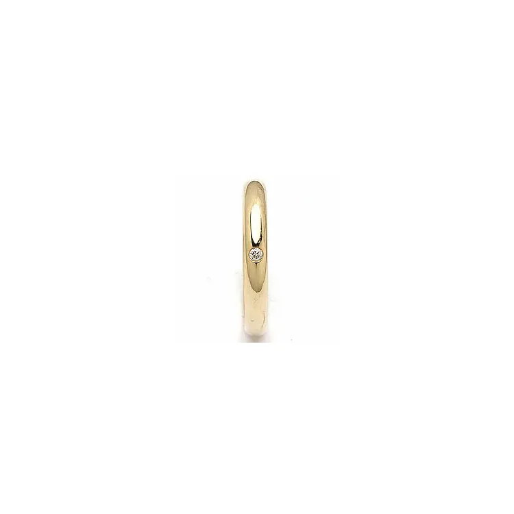 Vigselsring i 14  karat guld 0,025 ct