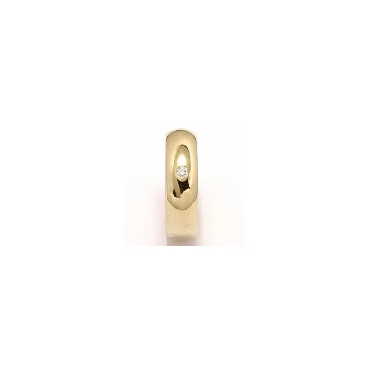 Vigselsring i 14  karat guld 0,05 ct