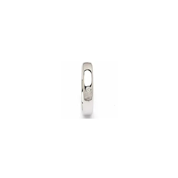 vigselsring i 14  karat vitguld 0,025 ct