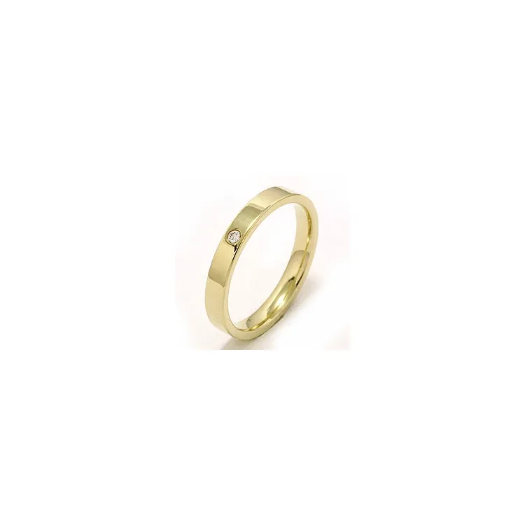 Vigselsring i 14  karat guld 0,025 ct