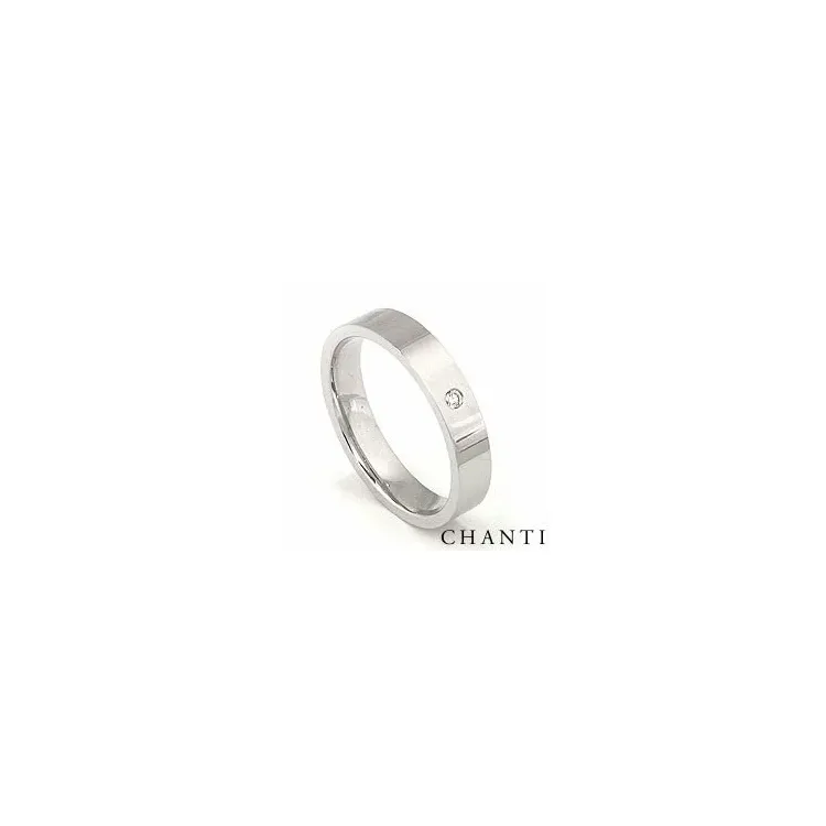 Vigselsring i 14  karat vitguld 0,025 ct