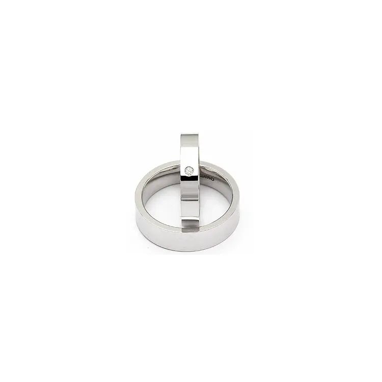 Vigselsringar i 14  karat vitguld 0,025 ct - set
