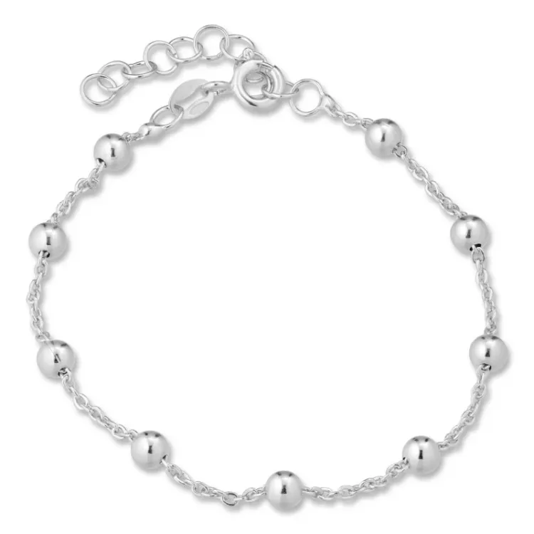 kulkedjearmband i silver  x 4,0 mm 