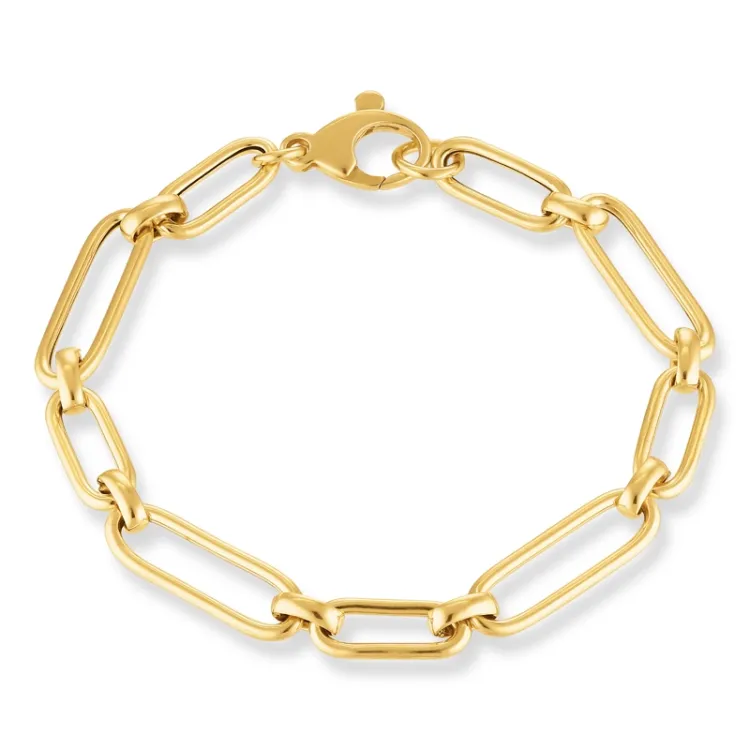 armband i förgyllt silver  x 6,3 mm