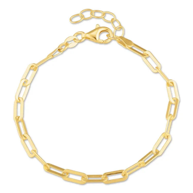 armband i förgyllt silver  x 4,0 mm 