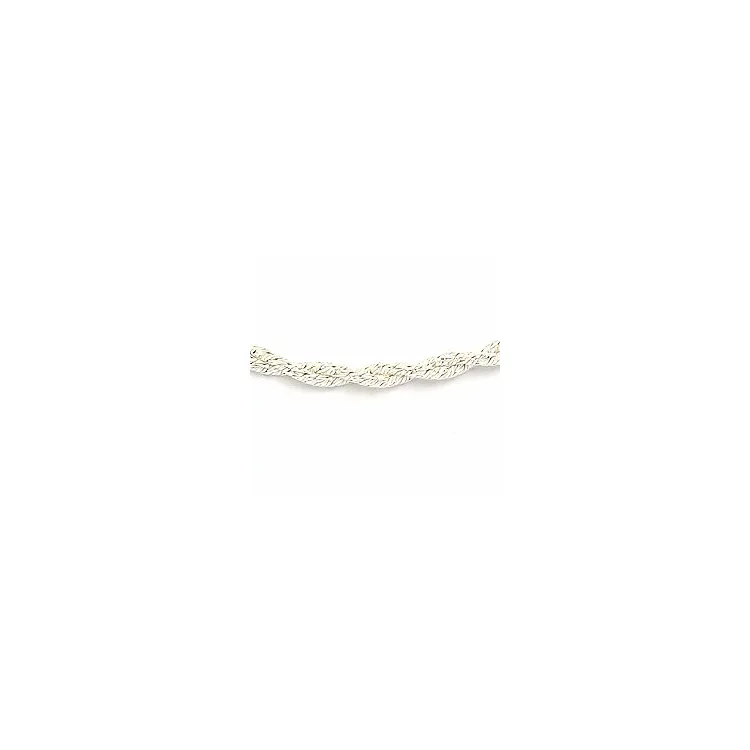Vridet armband i silver  x 1,1 mm