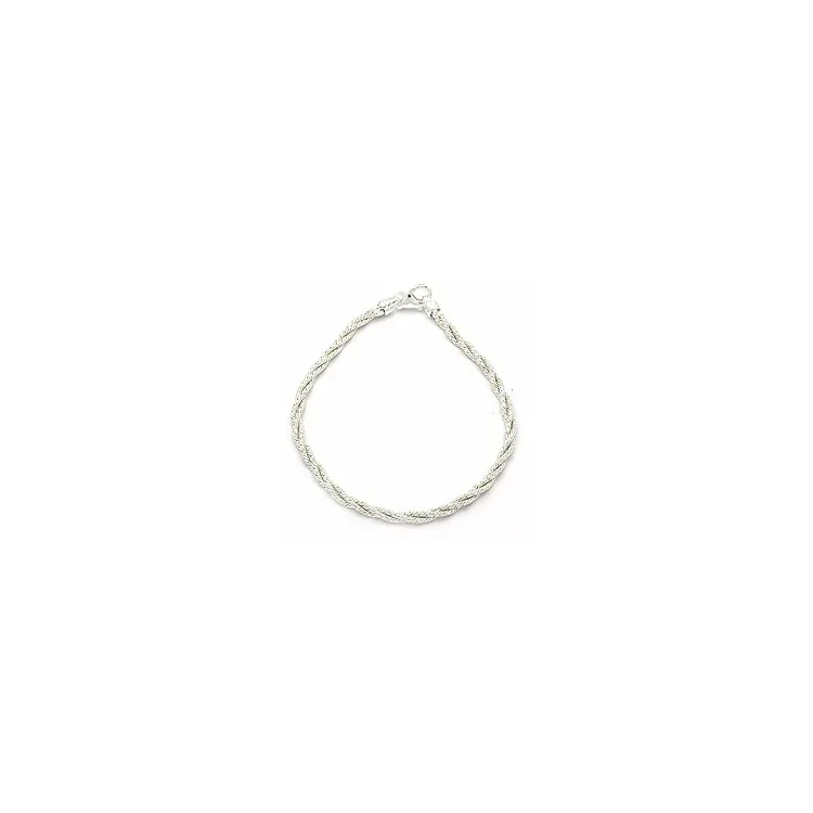 Vridet armband i silver  x 2,5 mm