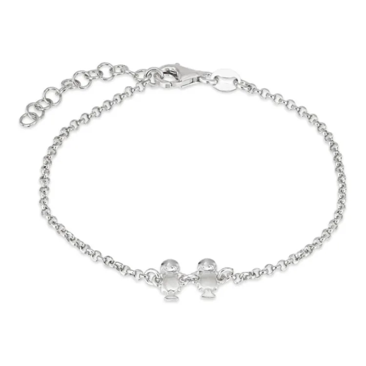familj armband i silver med Dotter - Dotter i silver