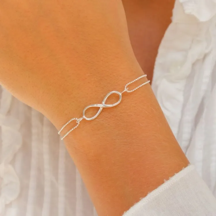infinity armband i silver