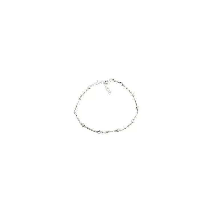 Fotlänk  i silver  x 1,0 mm