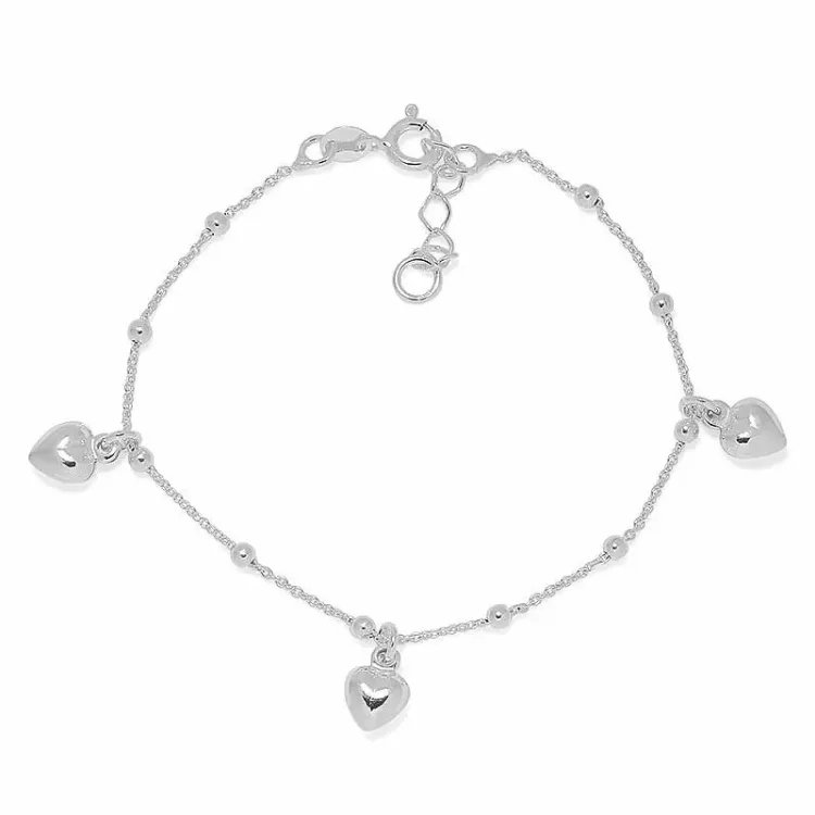 hjärta armband i silver