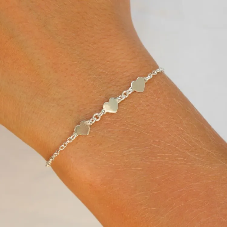 Lille hjärta armband i silver