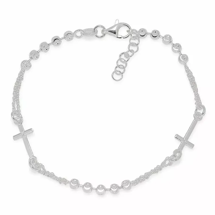 kors armband i silver