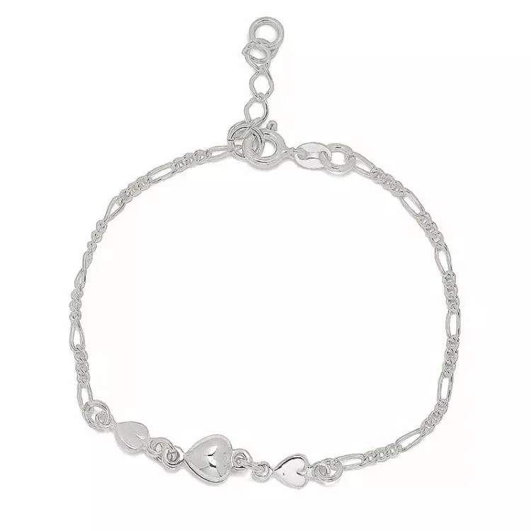 hjärta armband i silver