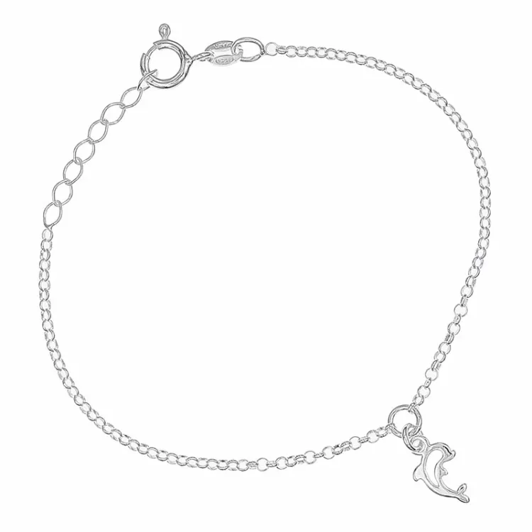 delfin armband i silver
