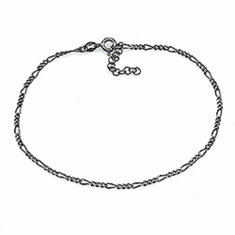 svart rhodinerat silver armband i svart rhodinerat silver  x 1,9 mm