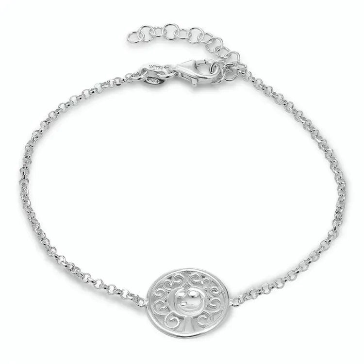livets träd armband i silver med hängen i silver