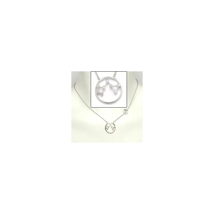 stjärnteck skytten halsband i silver