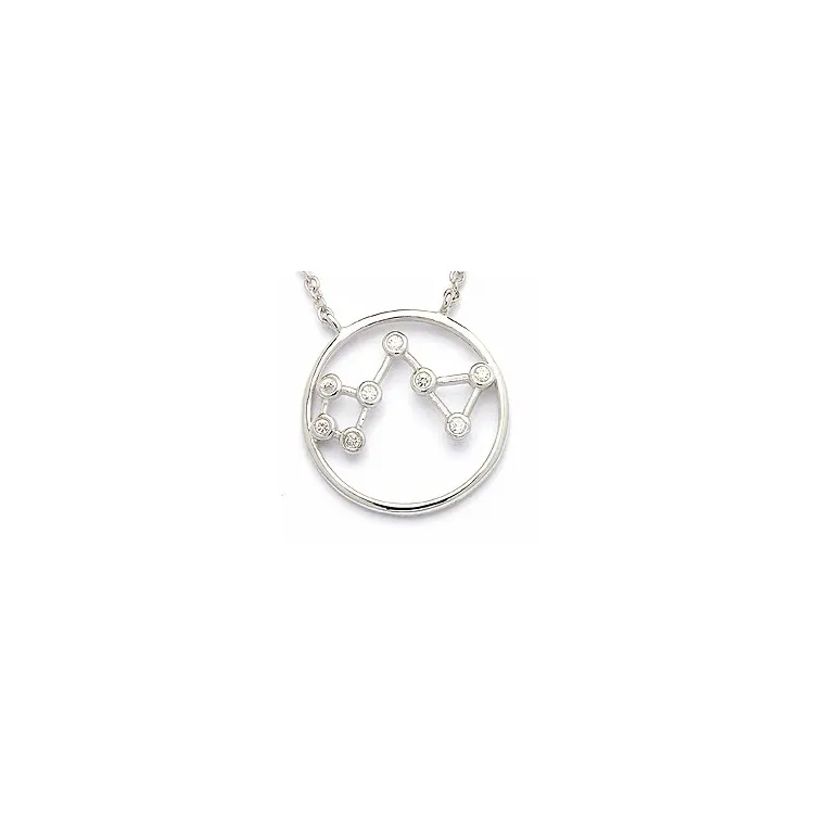 stjärnteck skytten halsband i silver