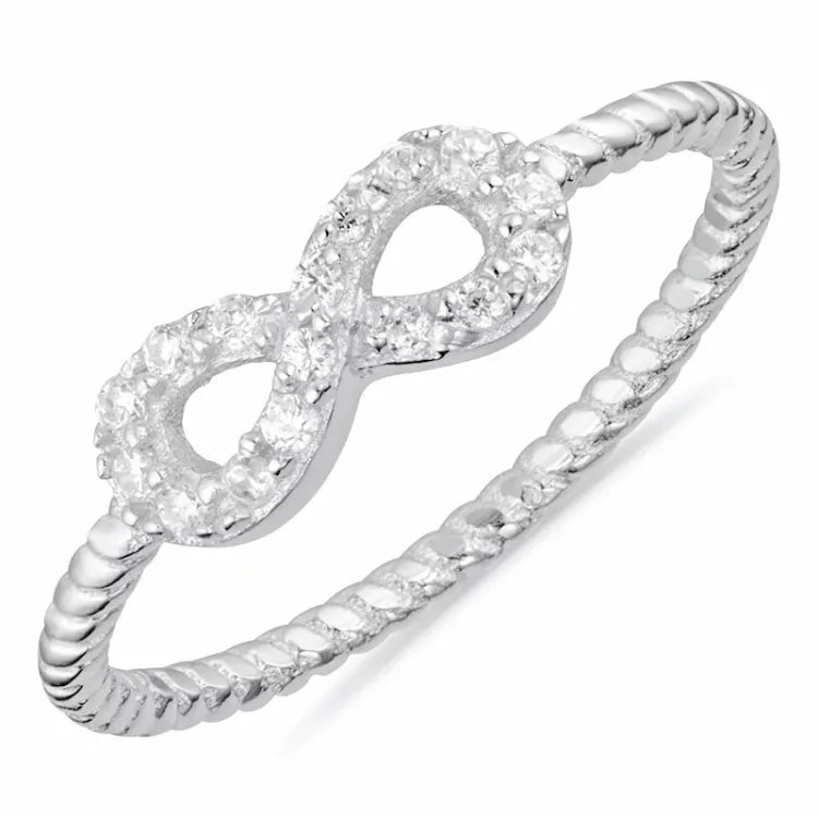 Infinity ring i silver