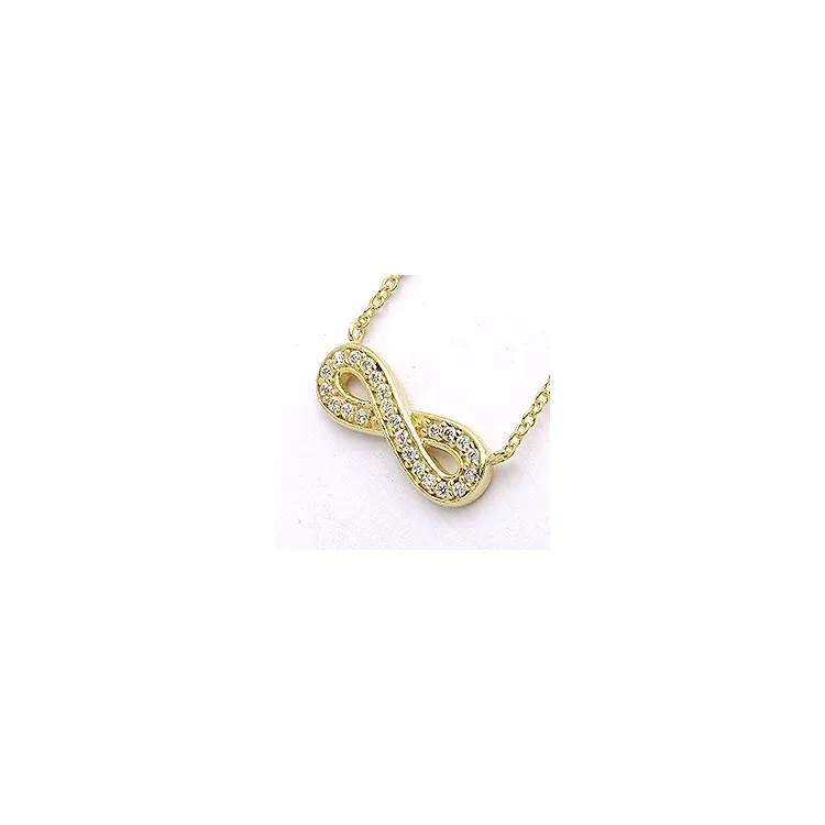 Infinity halsband i förgyllt silver