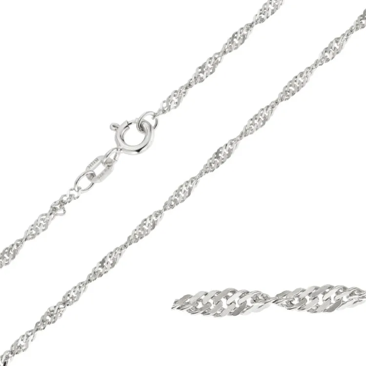 BNH singaporehalsband i silver 60 cm x 2,3 mm