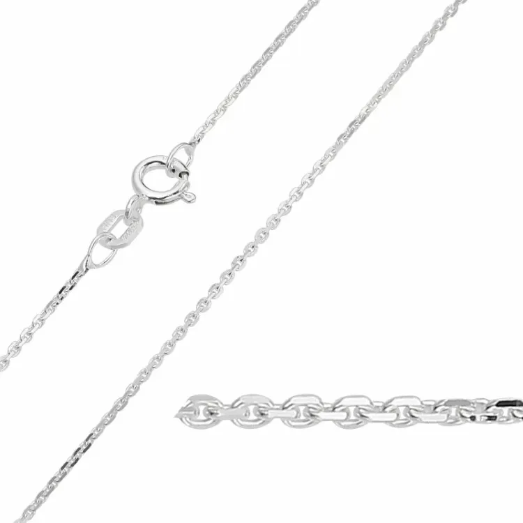 BNH Anker facet armband i silver 21 cm x 1,1 mm