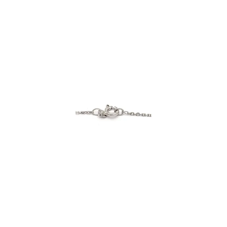 BNH anker facet halskedja i 14 karat vitguld 42 cm x 1,3 mm