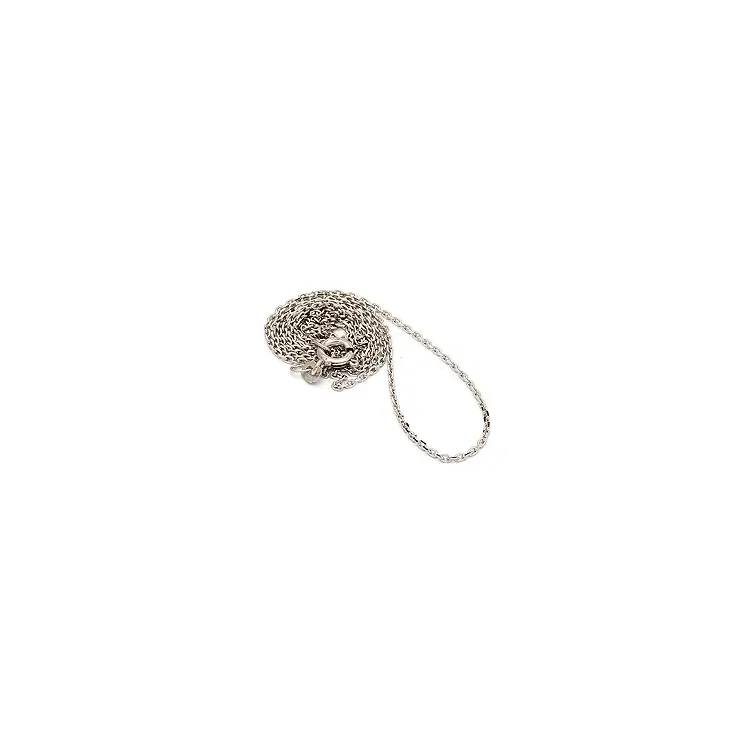 lång BNH anker facet halskedja i 14 karat vitguld 70 cm x 1,3 mm