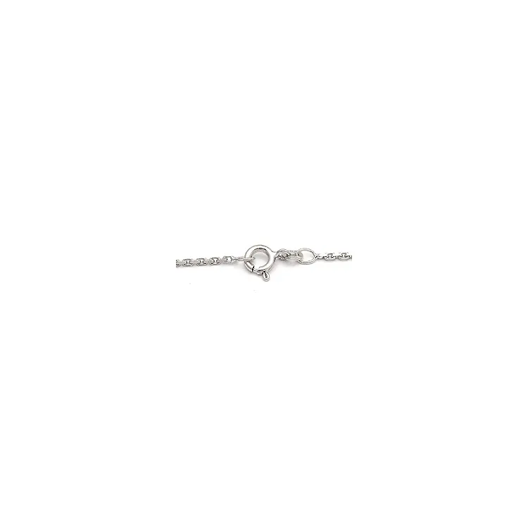 BNH anker facet halskedja i 14 karat vitguld 50 cm x 1,4 mm