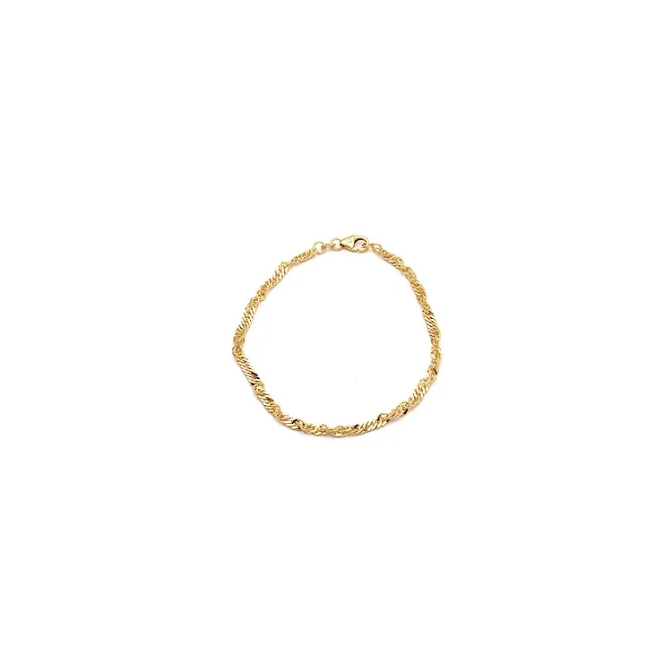 BNH singapore armband i 14 karat guld 17 cm x 2,9 mm