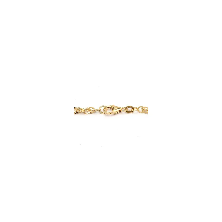 BNH singapore armband i 14 karat guld 18,5 cm x 2,9 mm