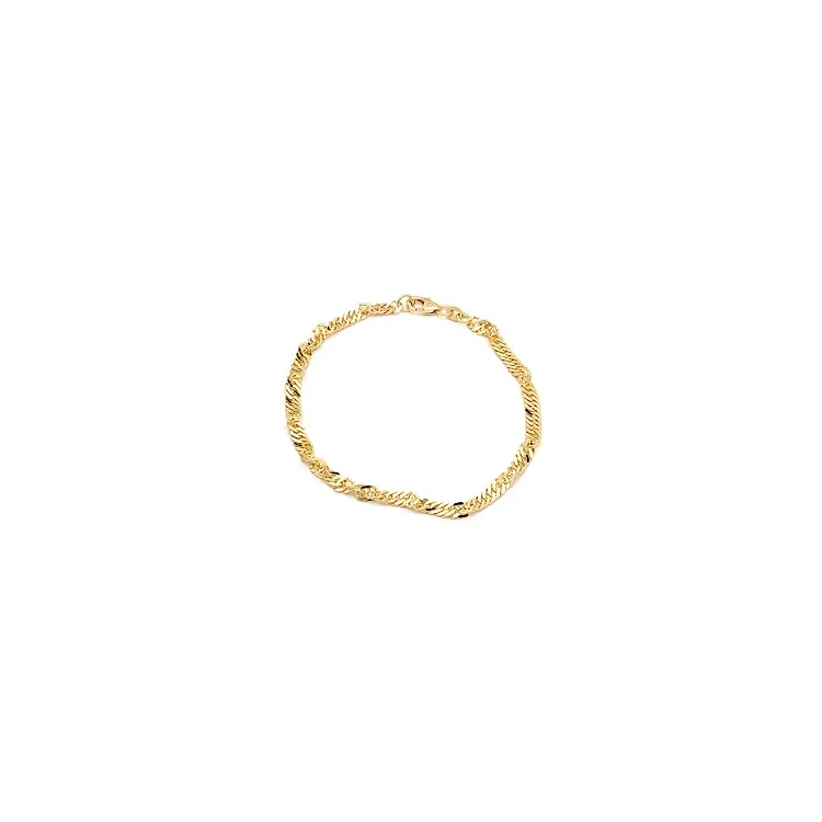 BNH singapore armband i 8 karat guld 17 cm x 3,5 mm