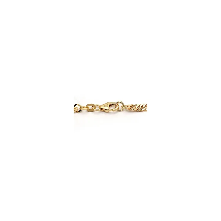 BNH singapore armband i 14 karat guld 18,5 cm x 3,5 mm