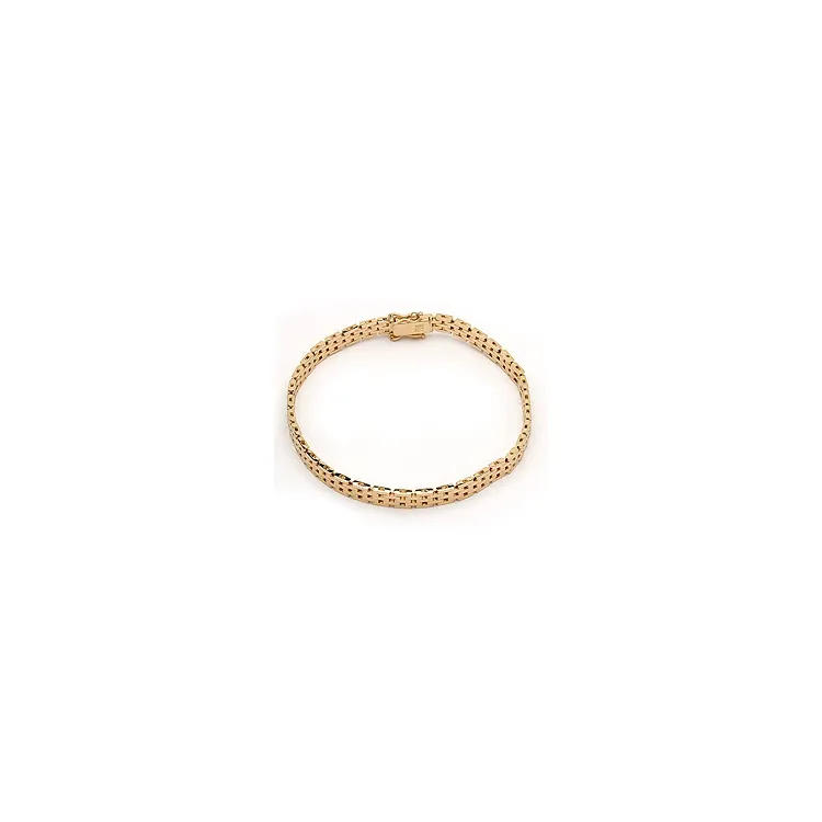 BNH murstensarmband i 14 karat guld 18,5 cm x 5,0 mm