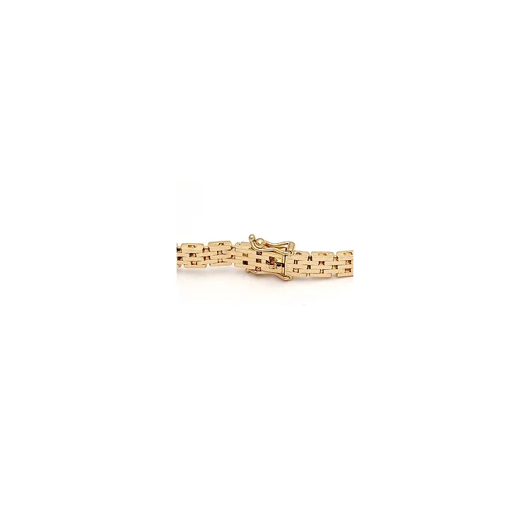 BNH murstensarmband i 14 karat guld 18,5 cm x 5,0 mm