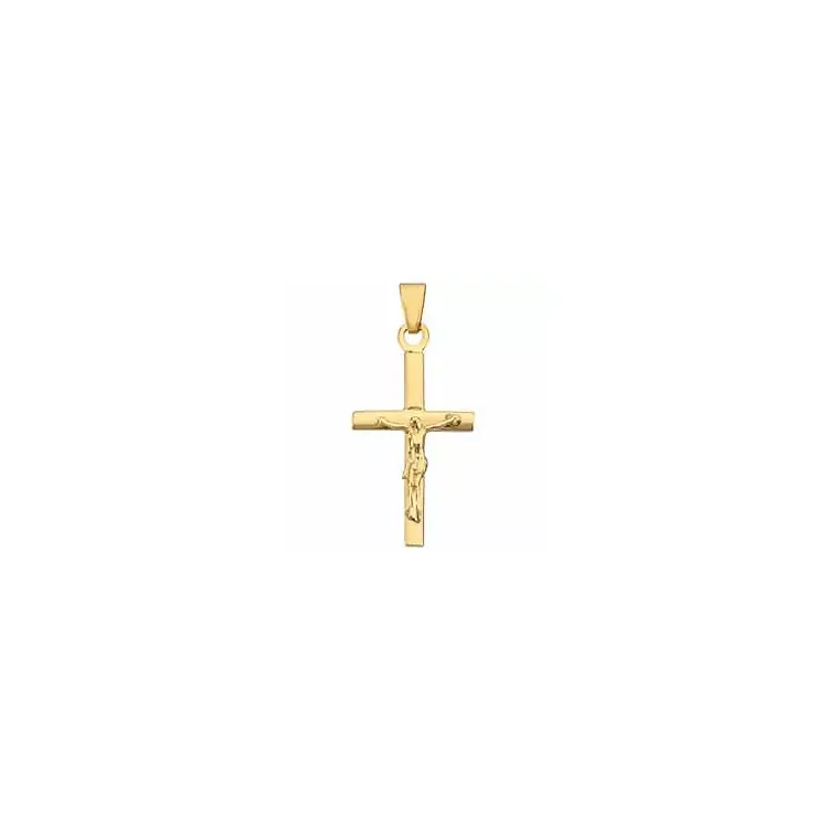 Jesus guld BNH kors i 14 karat guld - Amoré