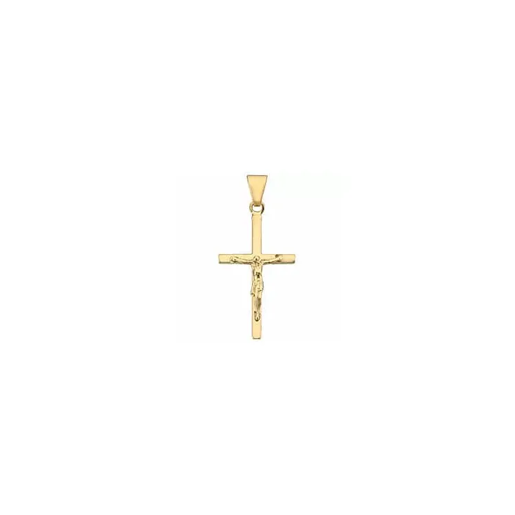 Jesus BNH kors i 14 karat guld - Amoré