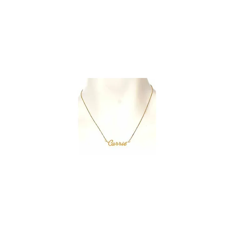 Namnhalsband med hänge i förgyllt silver - My Letter