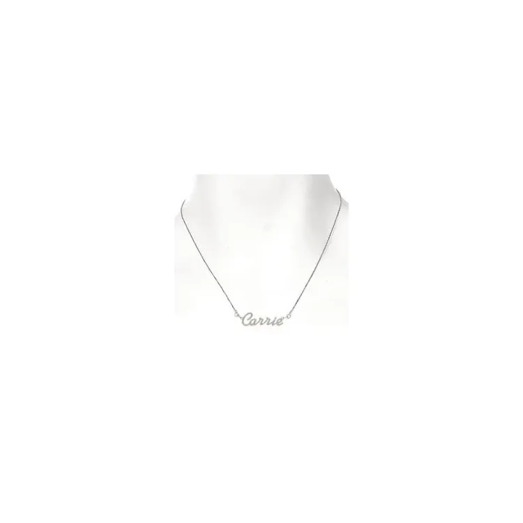 Namnhalsband med hänge i silver - My Letter