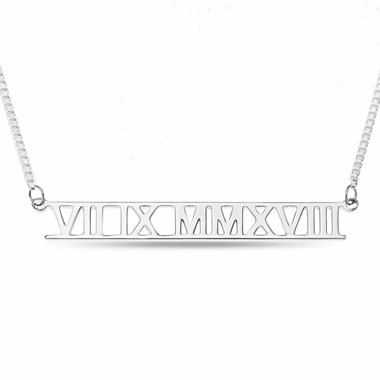 Namnhalsband med hänge i silver - My Letter