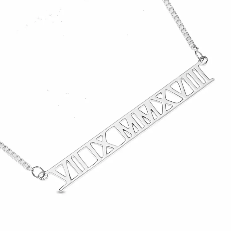 Namnhalsband med hänge i silver - My Letter