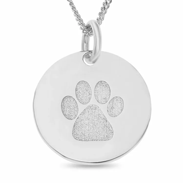 dogtag Namnhalsband med hänge i silver - My Letter