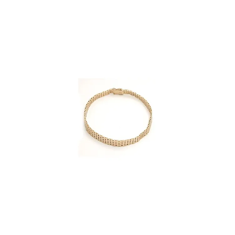 BNH murstensarmband i 14 karat guld 21 cm x 7 mm