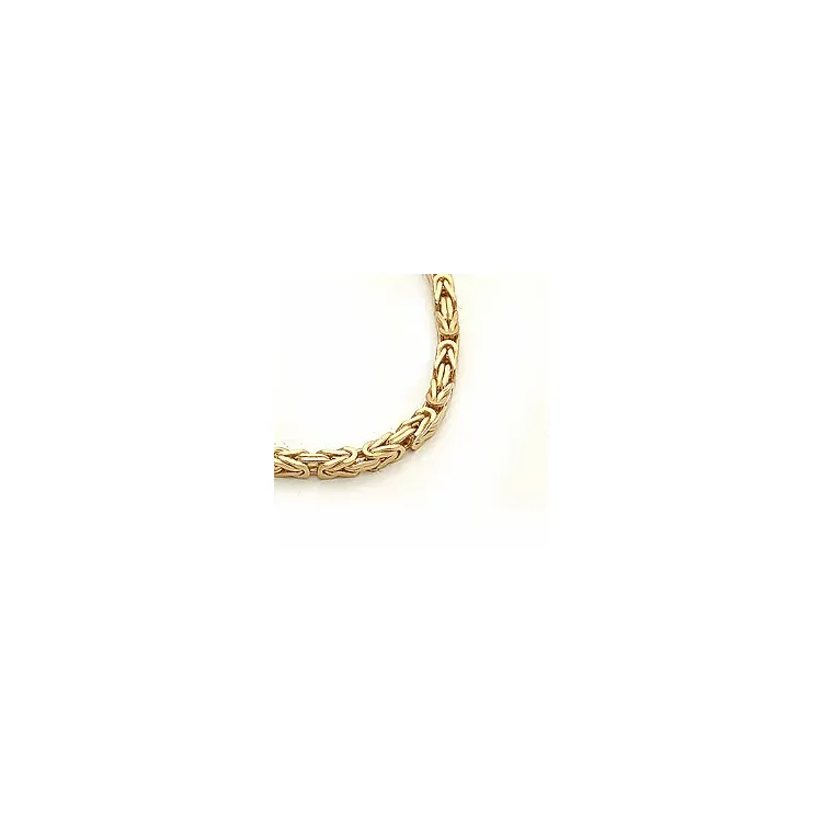 kungalänk halskedja i 14 karat guld 50 cm x 2,3 mm