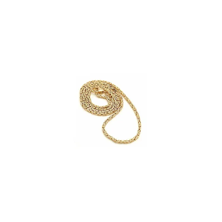 kungalänk halskedja i 14 karat guld 55 cm x 2,8 mm